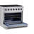 Hauslane 36" Dual Fuel Range In Black Stainless Steel | 6 Burners Up To 20,000 Btus | 5.2 Cu. Ft. Convection Oven With 5 Rack Positions | Convertible Ng/Lp | Cool-Touch Triple-Layer Door-120706421-120706425-120706427