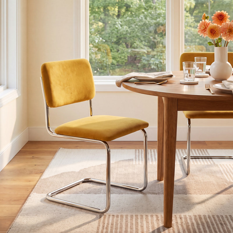 Walsh Velvet Dining Chair, Gold