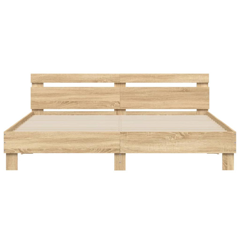 Bruschi Bed, 200 x 200cm, Sonoma Oak