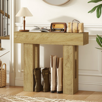42 Inch Console Table, Rectangular Entryway Console Storage Sofa Table Behind Couch