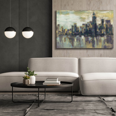  «A Colorful Day In Manhattan» par Silvia Vassileva, art mural sur toile, 60 po x 40 po