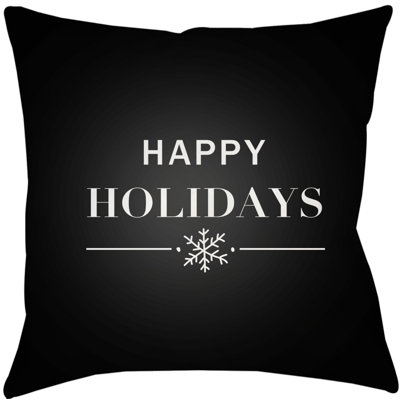 Coussin intérieur/extérieur joyeux fêtes
