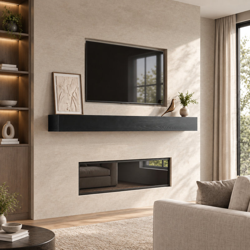 72 Inch Floating Fireplace Mantel Shelf