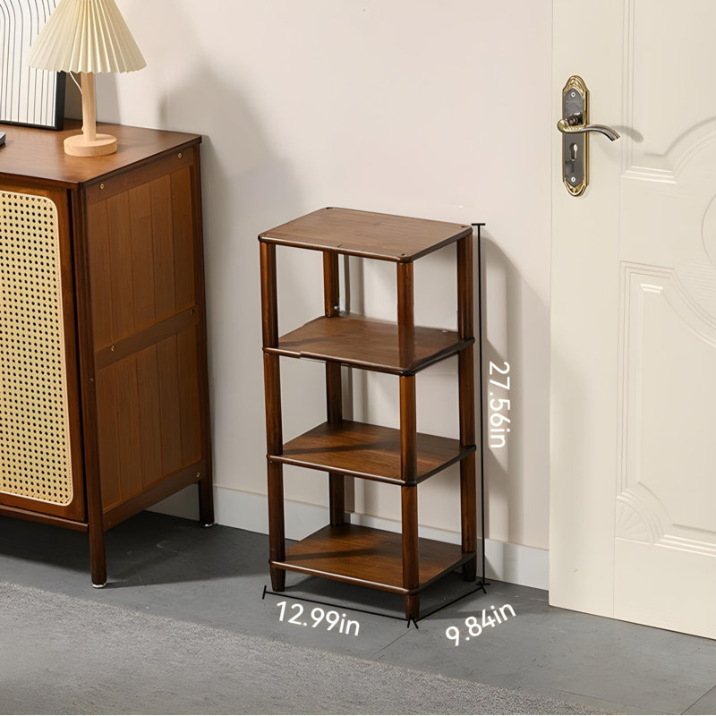Simple And Modern Bamboo Multi Layer Shoe Rack - Narrow Home Reinforced Storage Shoe Cabinet