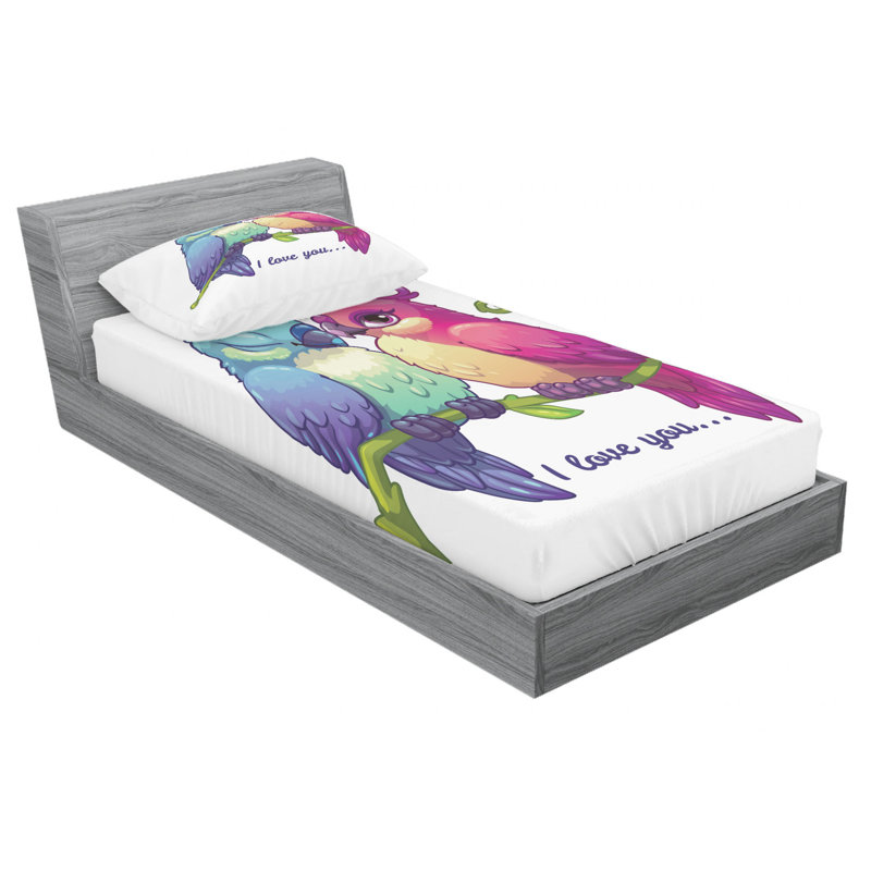 Microfiber Sheet Set, Twin Sheet Set + Fitted Sheet + 1 Pillowcase