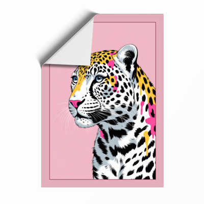 Leopard in Profile Modern - Framed Print