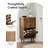Shoe Storage Cabinet with Adjustable Shelves for Entryway Freestanding 16-20 Pairs Slim Shoe Organizer-2021124112-2021124113
