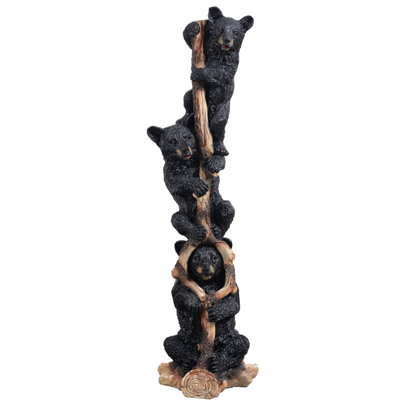 Standing Tall Black Bear Statue