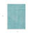 HomeRoots 3' X 5' Turquoise Geometric Washable Indoor Outdoor Area Rug
