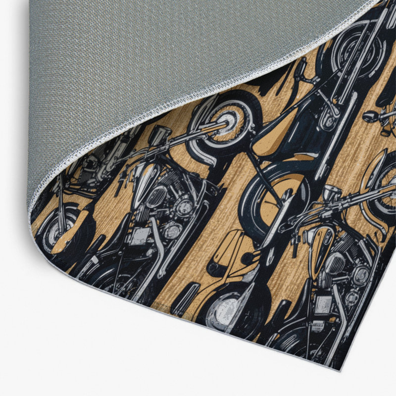 Tapis intérieur et extérieur noir Transport, Rectangulaire 8 pi x 10 pi
