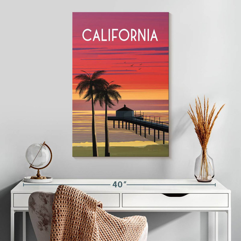 California, 30" H x 20" W