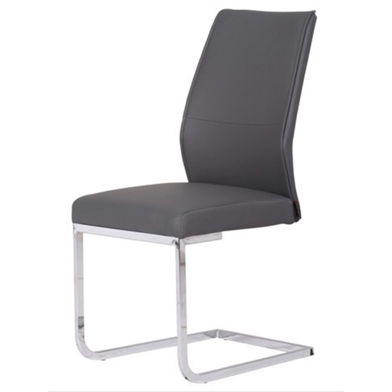 Bayport 47cm H Polyester Blend Upholstered Dining Chair, Grey