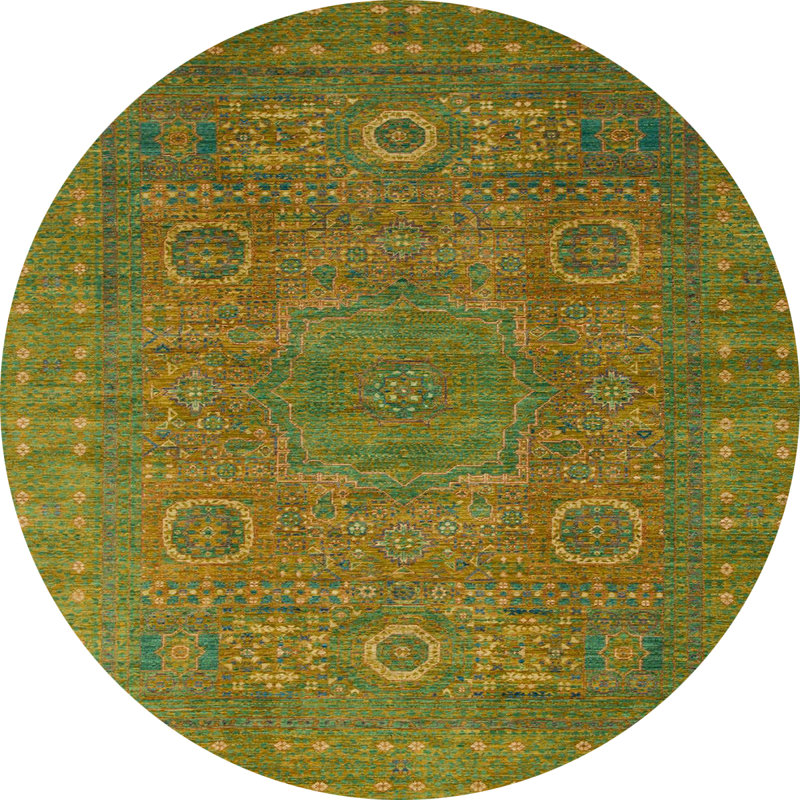 Tapis abstrait moderne 1327, Rond 4 pi
