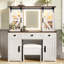 Bureau de coiffeuse 43,3 "avec miroir lumineux
