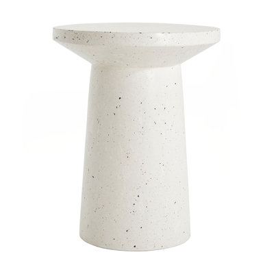 Outdoor 24" H MGO Terrazzo Side Table