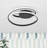 Caroljean 1 - Light 18.11'' Unique/Statement Modern Linear Dimmable White Light LED Flush Mount-1194438893