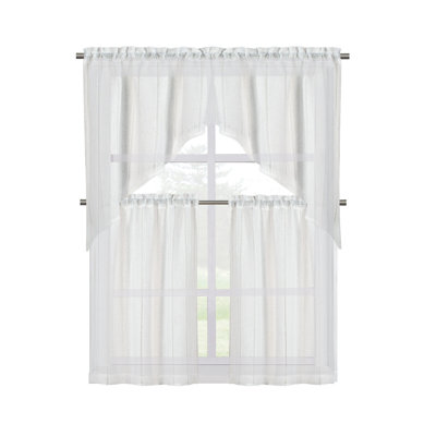 Anduin Solid Colour Tailored Kitchen Curtain