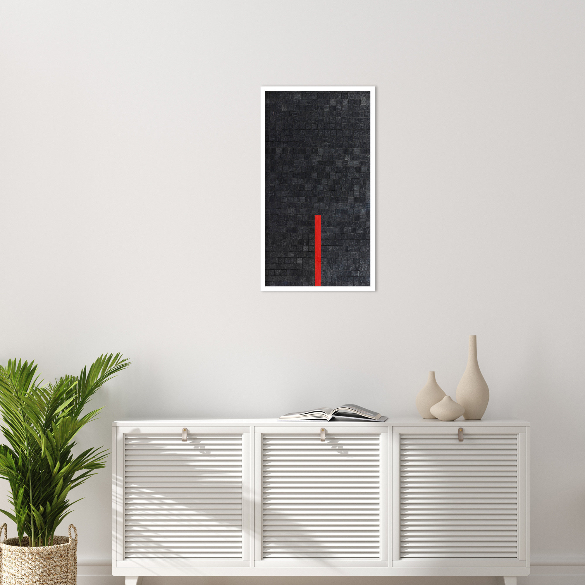 Close by Alex Dunn, 33" H x 19" W, White