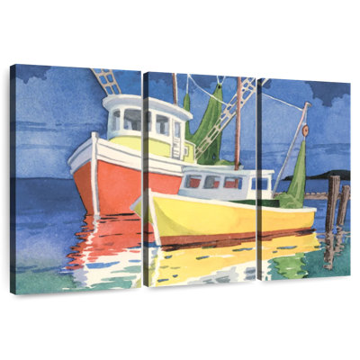 Bateaux de pêche Mehar au quai