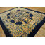 Tapis bleu antique en laine noué à la main Pékin