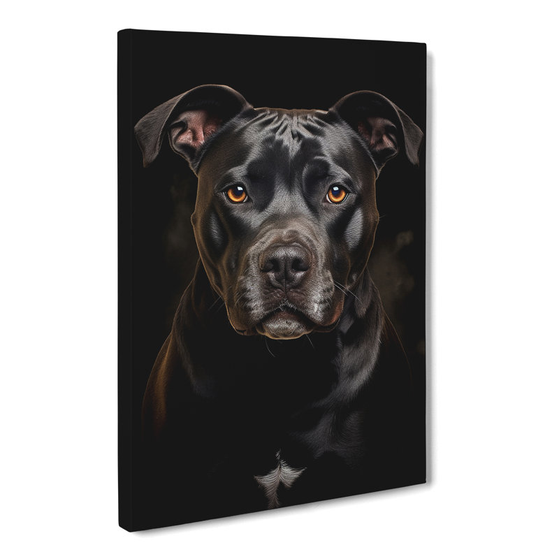 Staffordshire Bull Terrier Informel - No Frame Print, 76cm H x 50cm W x 3cm D