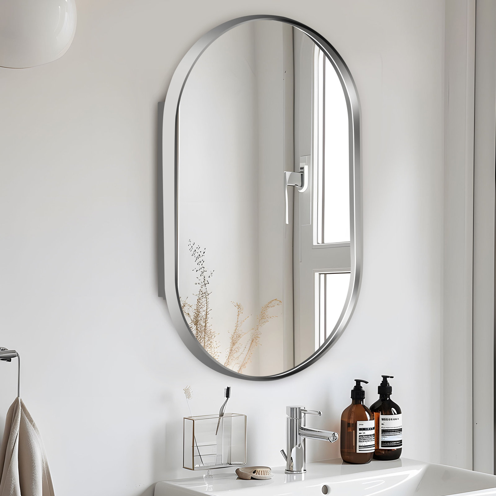 Laelani Recessed Medicine Cabinet, Silver