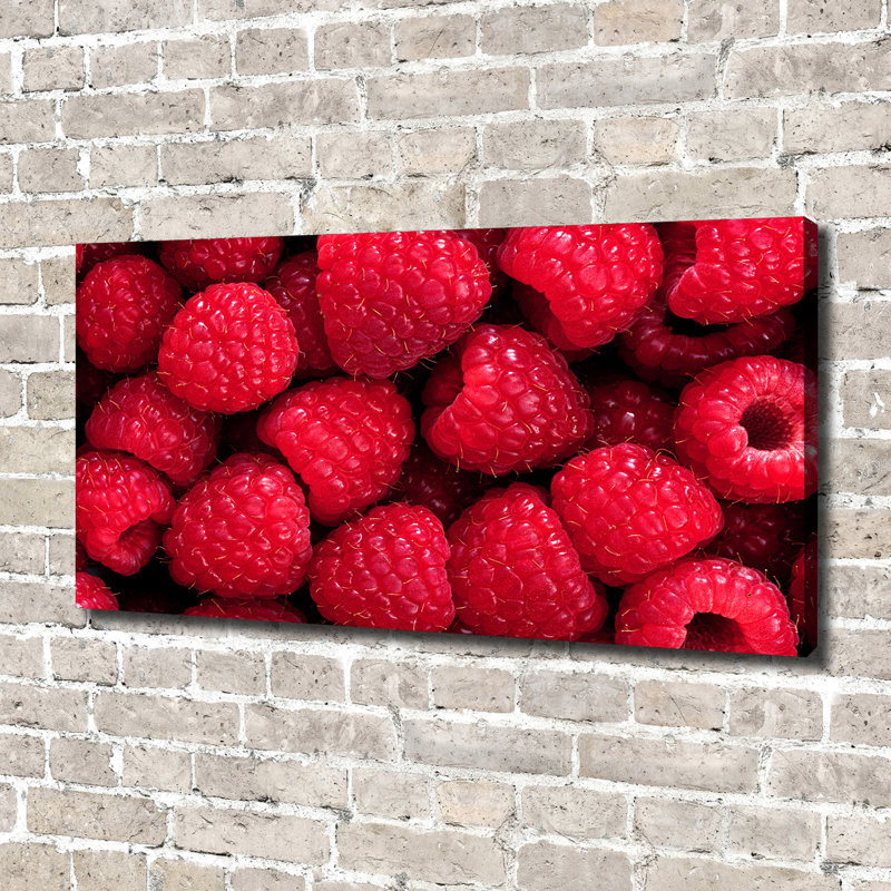 Raspberries 1 Piece Wrapped Canvas Wall Art