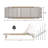 Hargrove Outdoor Patio Aluminun Chaise Lounge, Outdoor Mesh Seat, 1PC