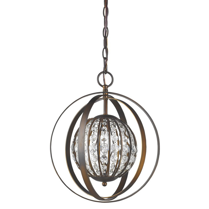 Kegler 1 - Light Single Pendant, Oil Rubbed Bronze, 21" H x 18" W x 18" D