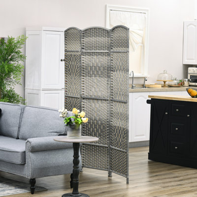 6 Ft Folding Room Divider, Privacy Screen for Home Office Bedroom,wood