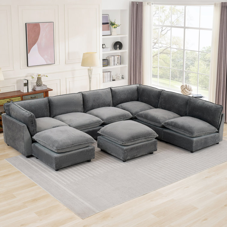 Cairee 8 - Piece Upholstered Sectional