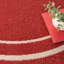 Argentino Abstract Machine Woven Chenille Area Rug in Red-1920354073