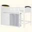 Lit mezzanine avec armoire et penderie intégrées, lit mezzanine plateforme en bois avec tête de lit lumineuse DEL, sommier non requis, cadre de lit multifonctionnel pour chambre à coucher-1107354760-1107354762
