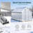 Walk-In Heavy Duty Greenhouse 12.3' W X 6.2' D X 6.5' H Greenhouse With Aluminum Frame  For Winter-128848313-128848319