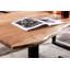 Sandtoft Acacia Solid Wood Top Metal Base Dining Table-34966406-34966404