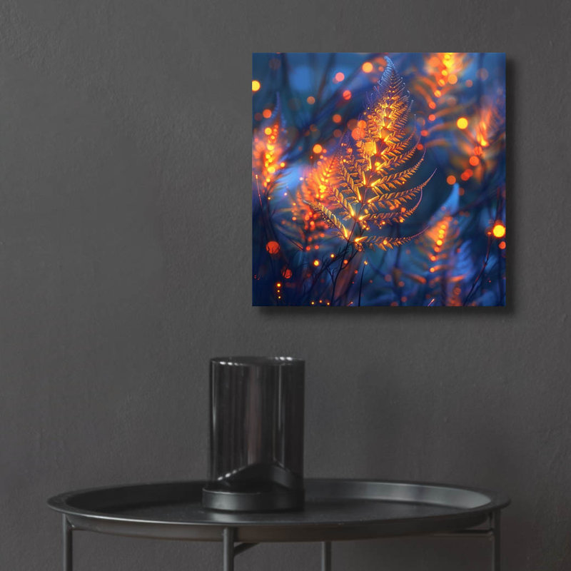 Art mural en verre épique «Morning Glow» par r3darch0n, H 12 po x l 12 po x P 0,13 po