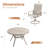 4-Person Round Patio Dining Set With Swivel Textilene Chairs-234633467
