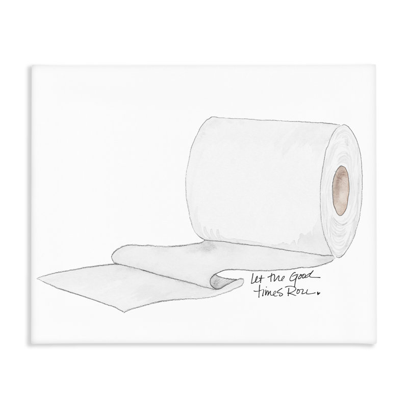 Toile de papier toilette Good Times Roll, conception par Nola James, H 16 po x l 20 po