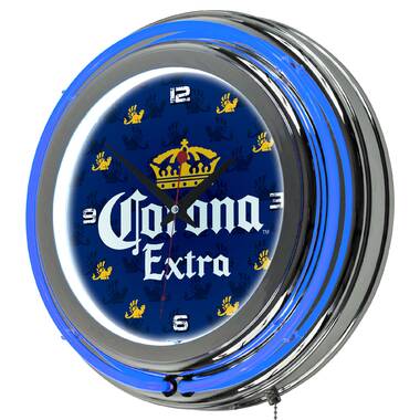 2019 St. Louis Blues Stanley Cup Neon Clock, NHL Wall Clocks