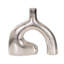 Shirin - vase inversé argent poli en fonte d'aluminium - court-1242637306