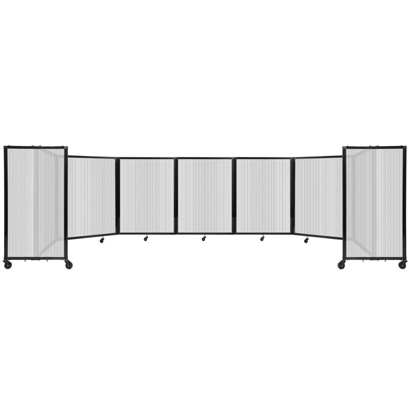 Cloison murale en polycarbonate 360, H 48 po x l 234 po, Transparent