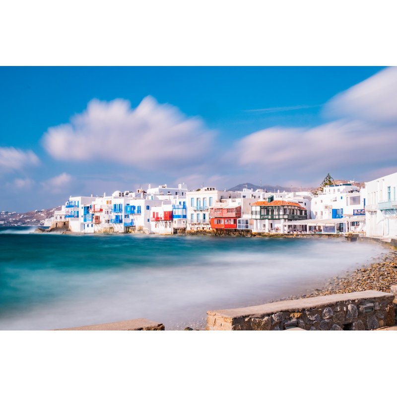 Mykonos Little Venice by Stocklapse - Wrapped Canvas Print, 51cm H x 76cm W x 3.8cm D