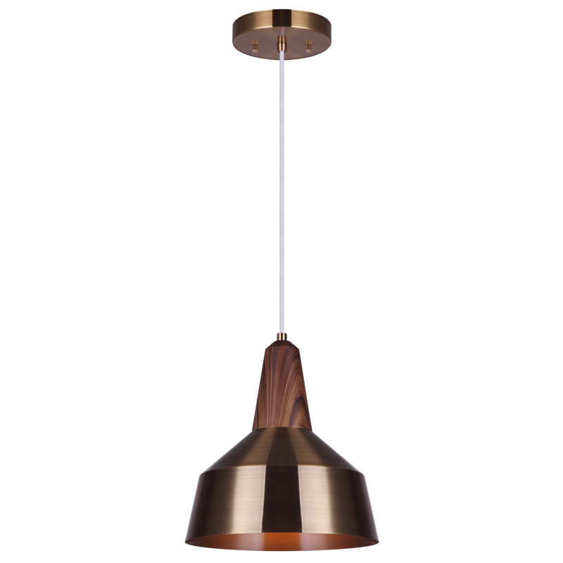 Yozelin 1 - Light Brushed Gold Dome Pendant