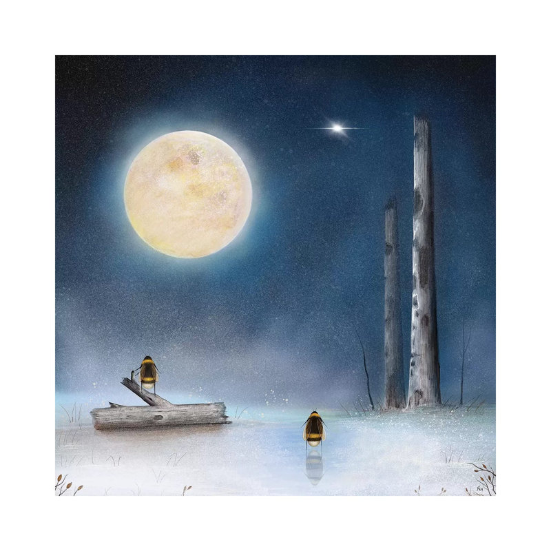 «A Winter's Night» par Neil Thompson - Giclée sur toile tendue avec châssis, H 12 po x l 12 po x P 0,75 po