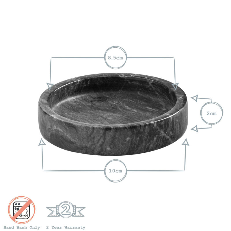 Marble Round 1 Piece Coaster