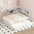 Metal Full Size Daybed with Trundle, Storage Cabinets and USB Ports-258122500