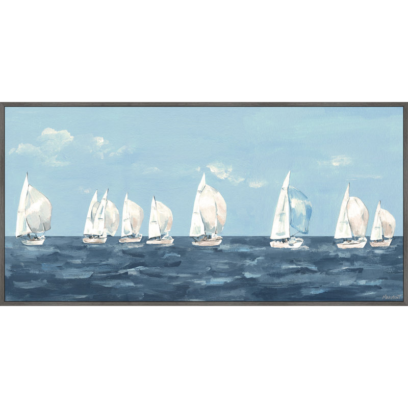 «Sailing Out», reproduction sur toile encadrée, H 12 po x l 24 po x P 1,5 po