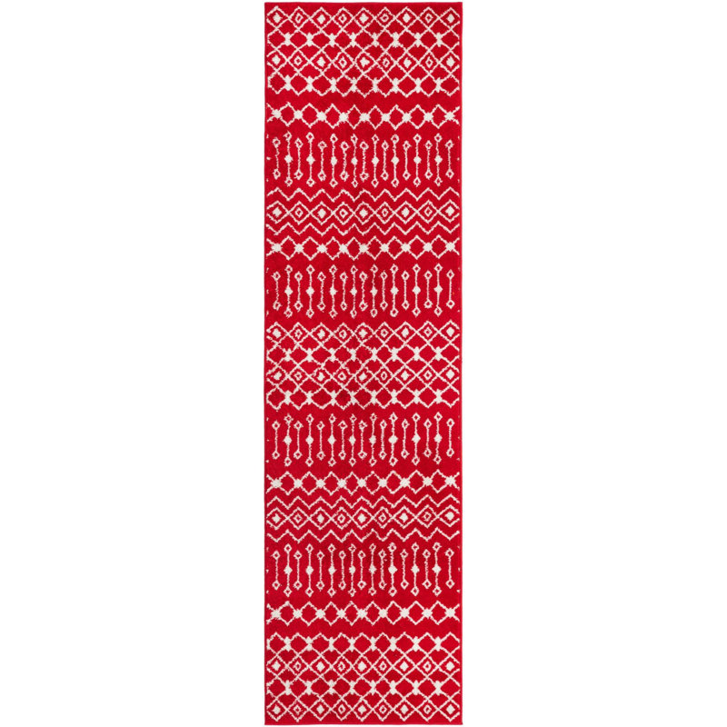 Geometric Indoor Rug, Runner 2'7" x 10'
