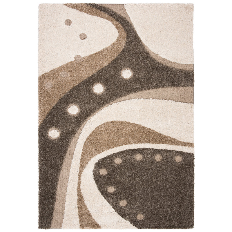 Kerio Shag Performance Abstract Rug, Rectangle 6' x 9'