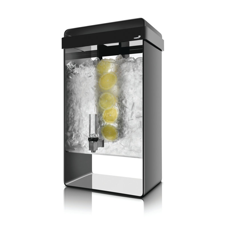 Infusion 384 oz. Distributeur de boissons, Noir, H 22 po x l 8,6 po x P 14 po